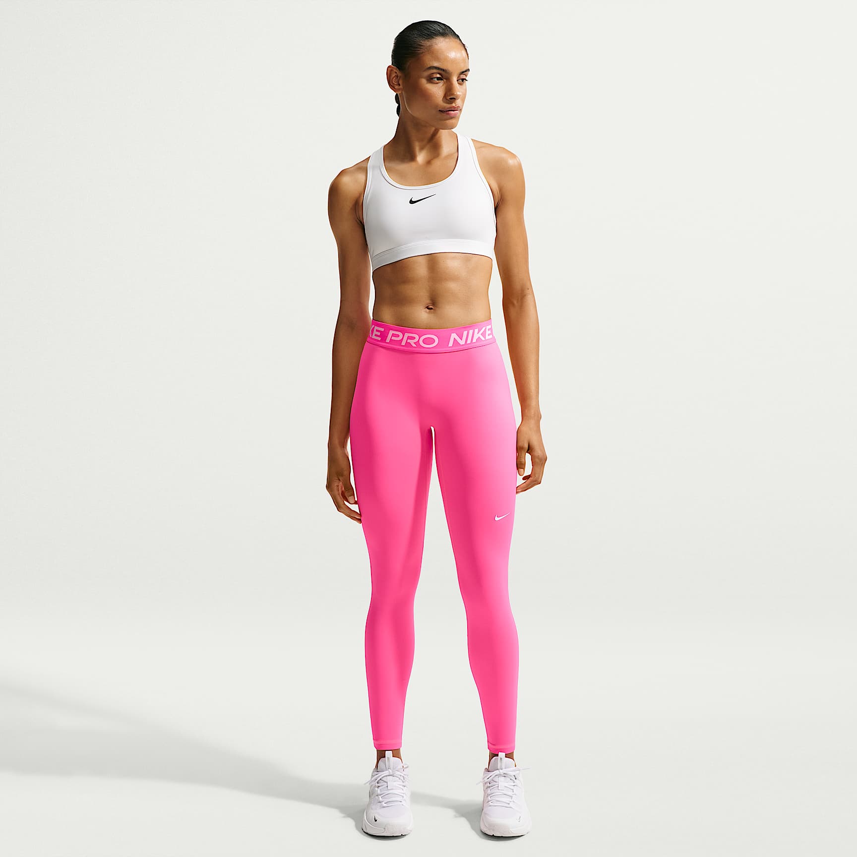 Nike Pro Women's Mid-Rise Full-Length Leggings. Nike LU